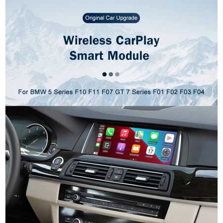 Wireless Carplay for BMW Series 5 7 & GT 2009-2020 with Android Mirror Airplay Carplay Function