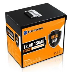 Eco Worthy 12V 150Ah battery with BMS metal housing