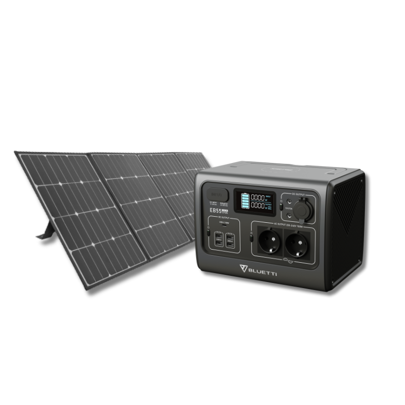 Bluetti EB55 + S160 solar panel advantage bundle